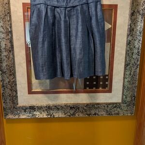 Zara Blue Mini Bubble Skirt for Work